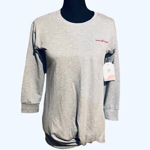 NWT Walking on Sunshine Twist Knot Front Lounge Casual Top Girls XL